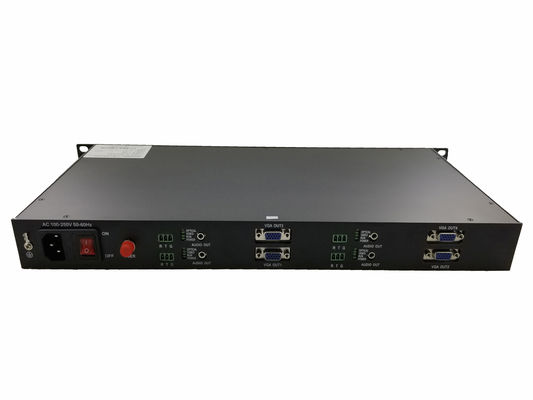 4 channels 1080P Coaxial VGA RS422 Data BNC To Fiber Optical Converter supplier