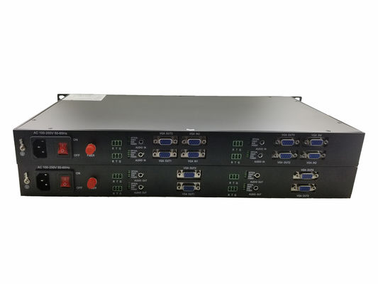 4 channels 1080P Coaxial VGA RS422 Data BNC To Fiber Optical Converter supplier