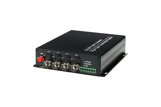 1080p 4 Channel 3G-SDI Fiber Converter with rs485+1Channel Forward Audio Single Mode FC supplier