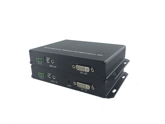 1 channel Long Distances Dvi To Fiber Converter Transceiver Receiver Over One Fiber Optic Cable Single Mode / Multimode supplier