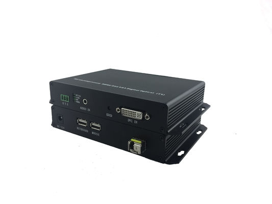 1 channel Long Distances Dvi To Fiber Converter Transceiver Receiver Over One Fiber Optic Cable Single Mode / Multimode supplier