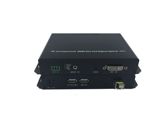 1 channel Long Distances Dvi To Fiber Converter Transceiver Receiver Over One Fiber Optic Cable Single Mode / Multimode supplier