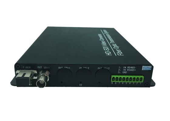 1 BNC Video Interface HD SDI to Fibre Converter , cctv camera video converter 32K / 48KHz Sampling frequency supplier