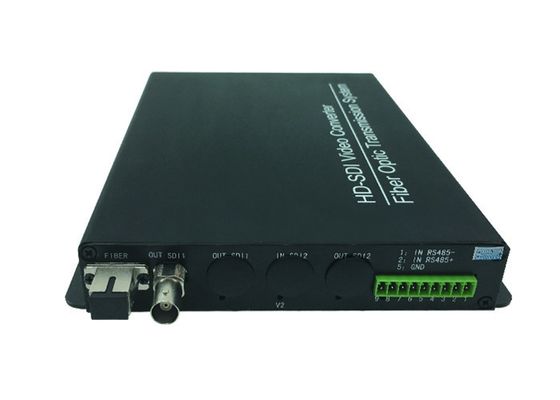 1 Reverse RS485 Data HD SDI To Fiber Converter OPTIC Video Transceiver BNC Interface supplier