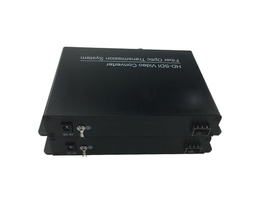 1channel HD SDI  transmitter video to fiber converter with RS485 data SFP  8V ~ 14V DC input voltage 270Mb / s Bit rate supplier