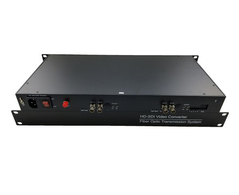Rack Full HD single mode 4channel HD SDI transmitter video to fiber converter supplier