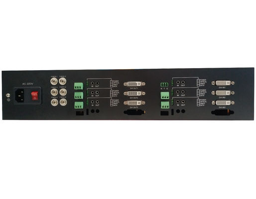 Rack 1080P/60Hz 6 core 6channel 6 data 6audio  Lossless Dvi video fiber converter Transceiver Receiver supplier
