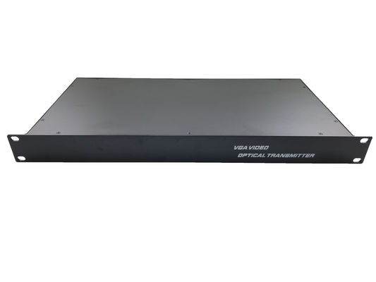 Manufacture Rack 2 channel VGA 720/1080p video audio extender with data VGA fiber Optic Converter supplier