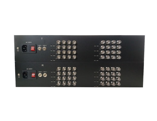 0 - 60km Transmission HD 1080p Video Converter 1U Chasis 32channel  video multiplexer supplier
