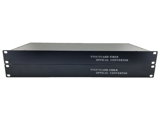 AHD CVI TVI Fiber optical converter, 16-CH 720P 960P video fiber optic transmitter, single-mode single fiber 20 supplier