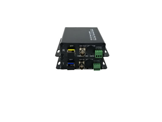 1Ch 1080P Hd-sdi fiber optical video transmitter and receiver with SDI loopout and 1Ch Reverse RS485 Data supplier