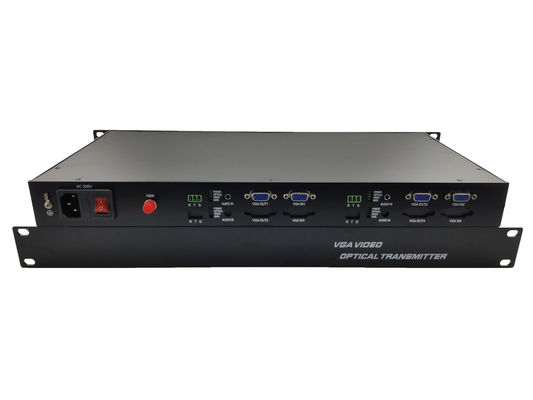 2 CH rack 1080P/60Hz VGA fiber Optic Converter /Uncompressed to Fiber Video Transmission+data,Available OEM/ODM supplier
