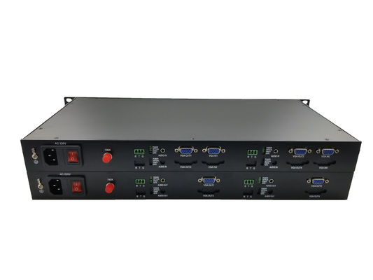2 CH rack 1080P/60Hz VGA fiber Optic Converter /Uncompressed to Fiber Video Transmission+data,Available OEM/ODM supplier