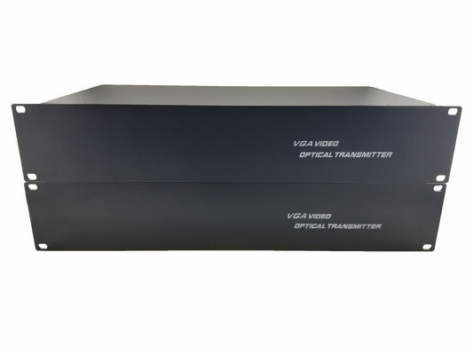 8 CH rack 1080P/60Hz VGA fiber Optic Converter /Uncompressed to Fiber Video Transmission+data,Available OEM/ODM supplier