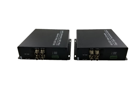 4 Channels HD-SDI to FC/ST/SC Fiber video converter,HDSDI to ST Singlemode Fiber Exender ,For Security SDI cameras only supplier