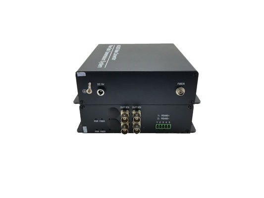 4 Channels HD-SDI to FC/ST/SC Fiber video converter,HDSDI to ST Singlemode Fiber Exender ,For Security SDI cameras only supplier