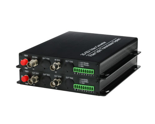 2 Channel Forward 1080P/30Hz HDSDI Video Converter embedded audio function with 1Ch Reverse RS485 Data supplier