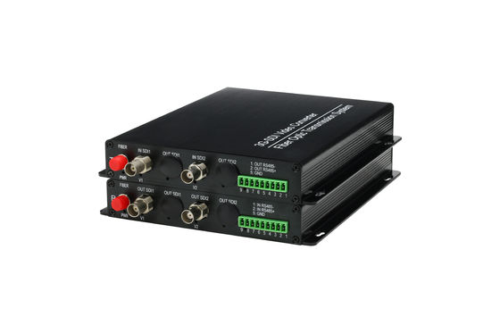 2 Channel Forward 1080P/30Hz HDSDI Video Converter embedded audio function with 1Ch Reverse RS485 Data supplier