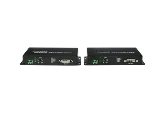 1 Channel 1080P/60Hz Uncompressed DVI to Video Fiber Transmitter Receiver Over Dual Fiber Optic Cable SMF supplier