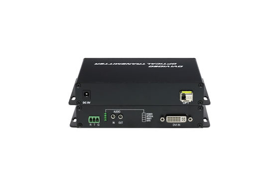 1 Channel 1080P/60Hz Uncompressed DVI to Video Fiber Transmitter Over Fiber Optic Cable SMF LC Port supplier