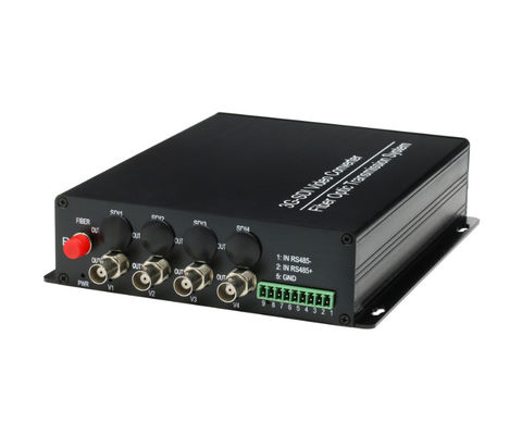 1080p 4 Channel 3G-SDI Fiber Converter with rs485+1Channel Forward Audio Single Mode FC supplier