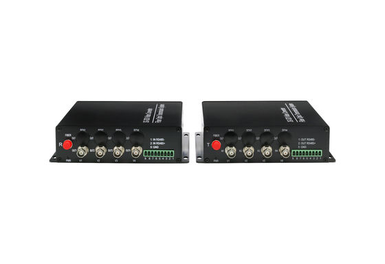 1080p 4 Channel 3G-SDI Fiber Converter with rs485+1Channel Forward Audio Single Mode FC supplier