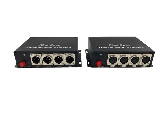 4 Channel Forward XLR Balanced Audio to Fiber Converter,broadcasts quality audio signals up to 12.5 miles of single-mode supplier
