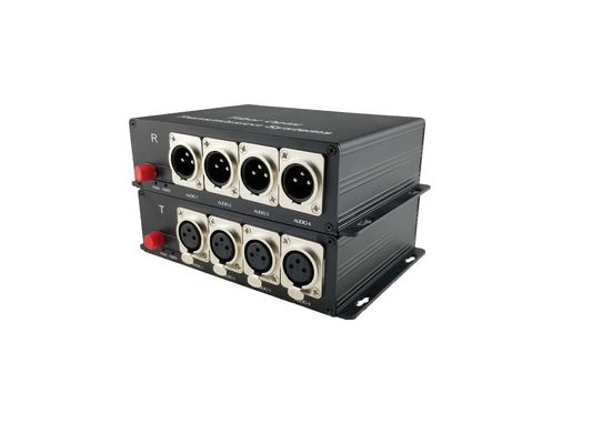 4 Channel Forward XLR Balanced Audio to Fiber Converter,broadcasts quality audio signals up to 12.5 miles of single-mode supplier