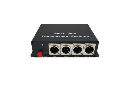 4 Channel Forward XLR Balanced Audio to Fiber Converter,broadcasts quality audio signals up to 12.5 miles of single-mode supplier