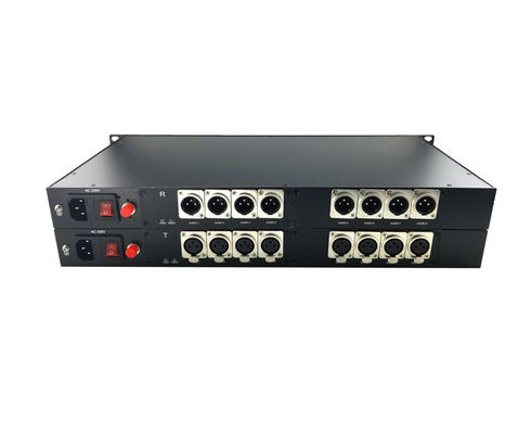 8 Channel Forward XLR Balanced Audio to Fiber Converter,broadcasts quality audio signals up to 12.5 miles of single-mode supplier