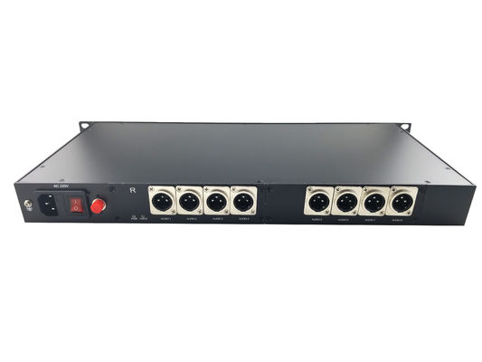 8 Channel Forward XLR Balanced Audio to Fiber Converter,broadcasts quality audio signals up to 12.5 miles of single-mode supplier