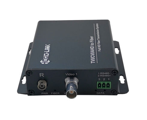 H1channnel  HDCVI/TVI/AHD Fiber Video Optic Transmitters Receivers 720P/960P/1080P,Distance 20KM supplier