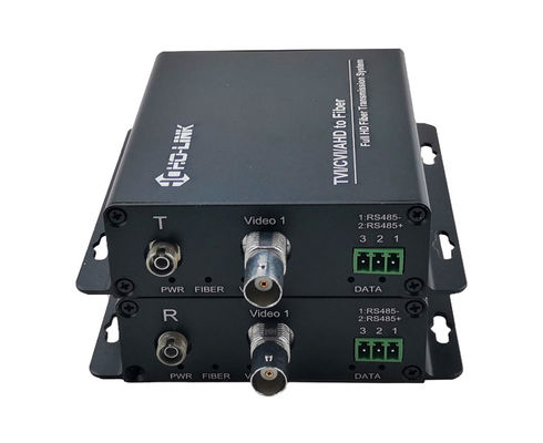 H1channnel  HDCVI/TVI/AHD Fiber Video Optic Transmitters Receivers 720P/960P/1080P,Distance 20KM supplier