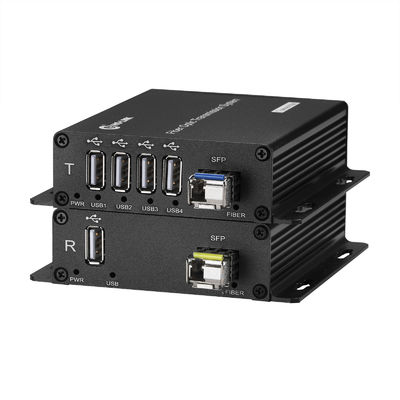 4-Channel USB2.0 Signal Extension up to 20km with USB to Fiber Converter for Smooth Data Transfe